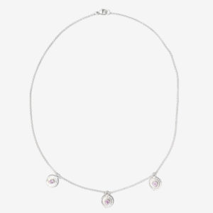 Pink Sapphire 3 Coil Necklace